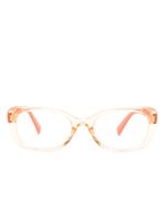 Miu Miu Eyewear lunettes de vue transparentes à logo - Orange