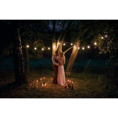 LINK ME LIGHT Aansluitbare lichtslinger - 10 lampen - E27 fitting - warm witte LED - 5m