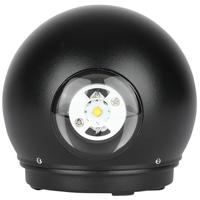 LED Wandlamp Tuinverlichting 6W Warm Wit 3000K Mat Zwart Aluminium