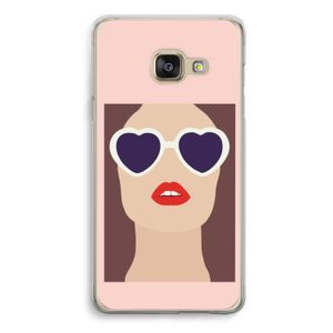 Red lips: Samsung A3 (2017) Transparant Hoesje