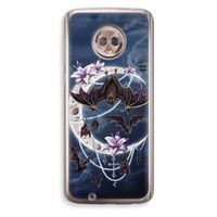 Vleermuizen Maan: Motorola Moto G6 Transparant Hoesje