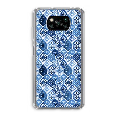Blauw motief: Xiaomi Poco X3 Pro Transparant Hoesje