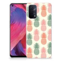 OPPO A74 5G | A54 5G | Siliconen Case | Ananas