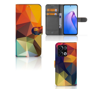 OPPO Reno8 Pro Book Case Polygon Color