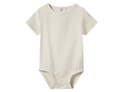 lupilu Mousseline baby romper (Crème, 50/56) lupilu Mousseline baby romper (Crème, 50/56)