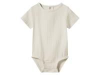 lupilu Mousseline baby romper (Crème, 50/56)