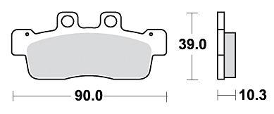 TRW Brake pad mcb 839 organic standard