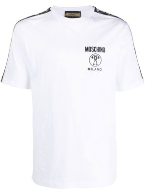 Moschino t-shirt à bande logo - Blanc