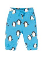 Stella McCartney Kids pantalon en jersey à imprimé penguin - Bleu - thumbnail