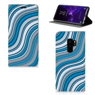 Samsung Galaxy S9 Plus | Hoesje met Magneet | Waves Blue