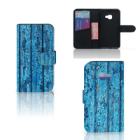 Samsung Galaxy Xcover 4 | Xcover 4s Book Style Case Wood Blue