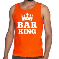 Oranje Bar King tanktop / mouwloos shirt heren - thumbnail