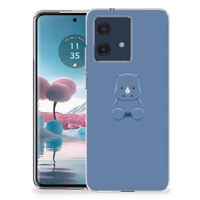 Motorola Edge 40 Neo Telefoonhoesje met Naam Baby Rhino Motorola Edge 40 Neo Telefoonhoesje met Naam Baby Rhino