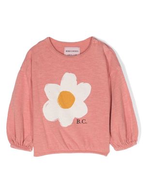 Bobo Choses t-shirt Boke Flower Girl en coton biologique - Orange
