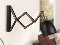 Wandlamp HURLEY 1 lamp zwart - thumbnail