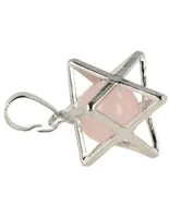 Edelstenen Hanger Rozenkwarts Merkabah