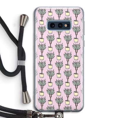 Boompje: Samsung Galaxy S10e Transparant Hoesje met koord