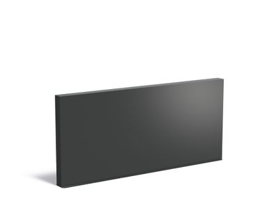 Aluminium muur 300x15x135cm.