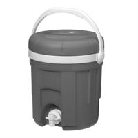 Koelbox drank dispenser - met tap - 4L- plastic - D23 x H26 cm - draagbaar