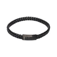 AZE Jewels Armband Single Flat String Black-on-Black