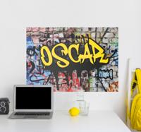Graffiti kunst gepersonaliseerd poster