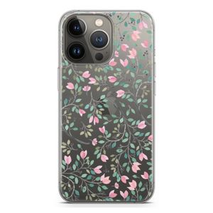 Sierlijke bloemen: iPhone 13 Pro Transparant Hoesje