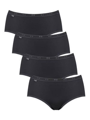 Sloggi - Basic Midi 4-pack - zwart, Maat:50