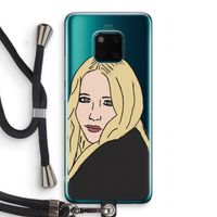 Mary Kate: Huawei Mate 20 Pro Transparant Hoesje met koord