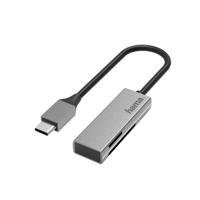 Hama usb-kaartlezer usb-c usb 3.0 sd/microsd alu