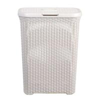 Curver Style Wasmand met deksel - 40L - Wit - Leen Bakker