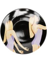 Ligne Blanche assiette Katz en porcelaine - Noir