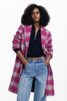 Roze ruitjesjas - RED - M
