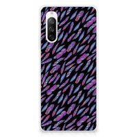 Sony Xperia 10 III TPU bumper Feathers Color