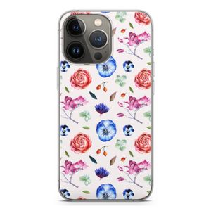 Bloemetjes: iPhone 13 Pro Transparant Hoesje