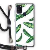Lange bladeren: Samsung Galaxy A21s Transparant Hoesje met koord