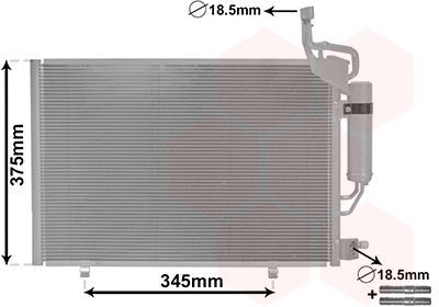 Condensor, airconditioning 18015705