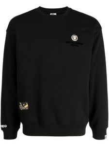 AAPE BY *A BATHING APE® sweat à patch logo - Noir