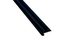 Aluminium Daktrim Kraal Zwart, RAL9005 38 x 45 x 2500mm