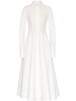 Valentino Garavani chemise Compact Popeline à broderies - Blanc