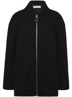 JW Anderson manteau zippé en laine mélangés - Noir