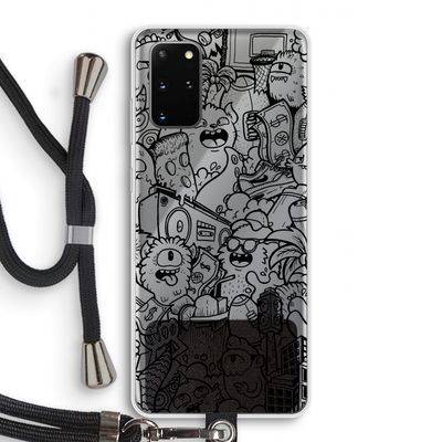 Vexx Black City : Samsung Galaxy S20 Plus Transparant Hoesje met koord
