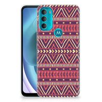 Motorola Moto G71 5G TPU bumper Aztec Paars - thumbnail