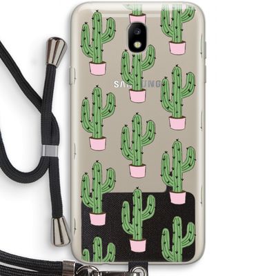 Cactus Lover: Samsung Galaxy J7 (2017) Transparant Hoesje met koord