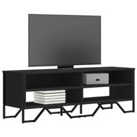 Tv-meubel 122x34x41 cm bewerkt hout zwart