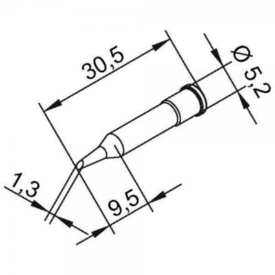 Ersa 0102WDLF35 Soldeerpunt Ronde vorm Grootte soldeerpunt 3.50 mm Inhoud: 1 stuk(s)