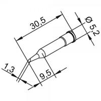 Ersa 0102WDLF35 Soldeerpunt Ronde vorm Grootte soldeerpunt 3.50 mm Inhoud: 1 stuk(s)