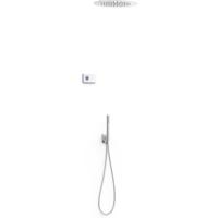 Regendouche set electronisch Tres Shower technology | Inbouw | Thermostaatkraan | 2-weg | Rond | Chroom