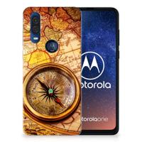 Motorola One Vision | Silliconen Back Cover | Kompas