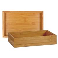 Kinvara Lade sorteer bakjes - 2x - organizers - bamboe hout - opbergbakje - 23 x 15 x 5 cm