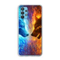 Fire & Ice: Samsung Galaxy A32 4G Transparant Hoesje